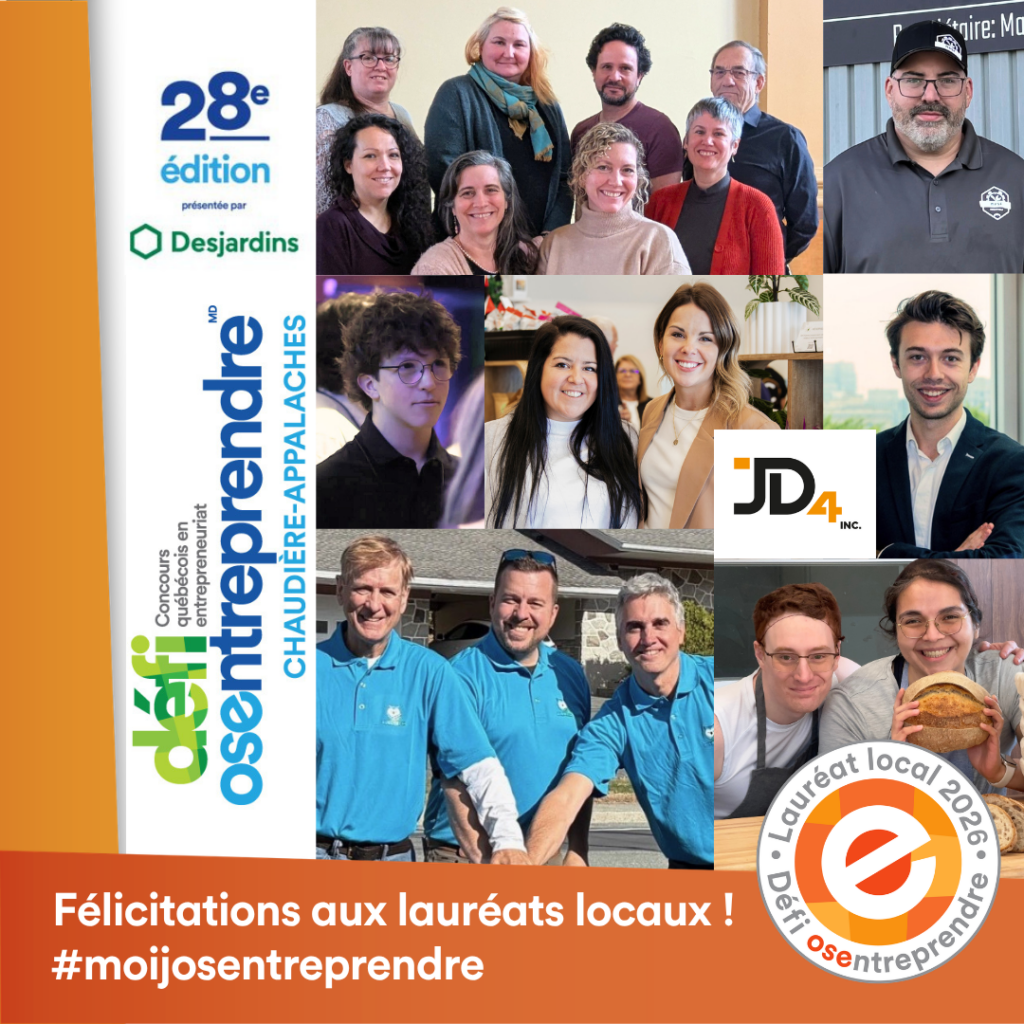 Montage des lauréats locaux de la 28e édition du Défi OSEntreprendre