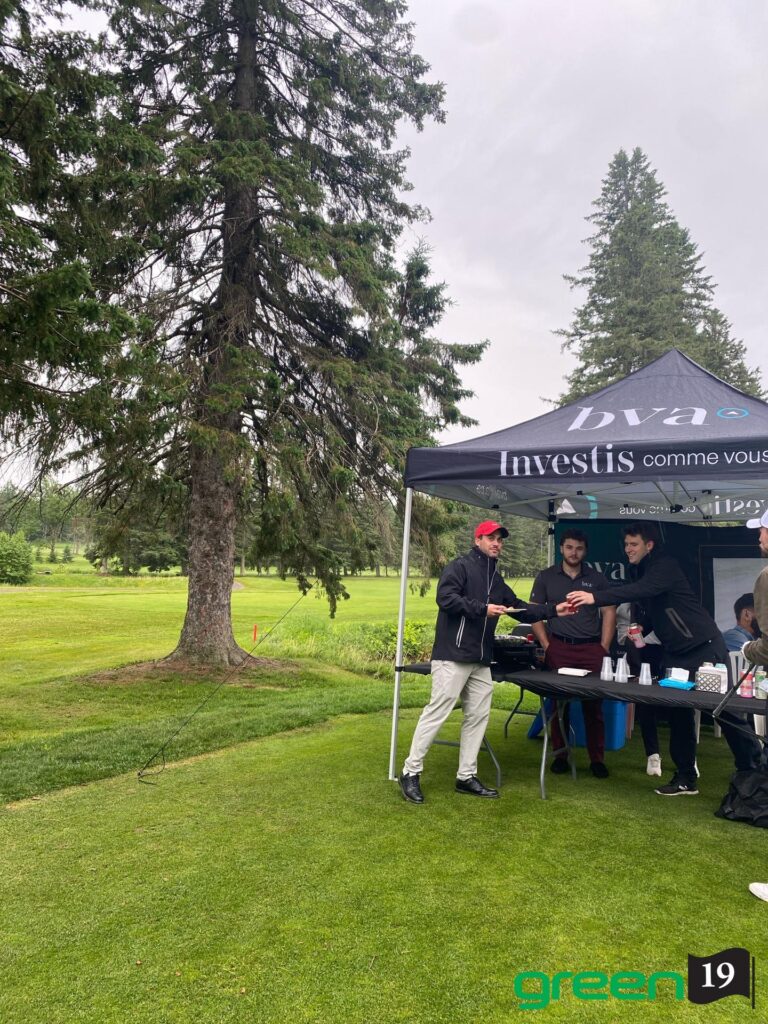 Stand BVA lors d’un événement de golf