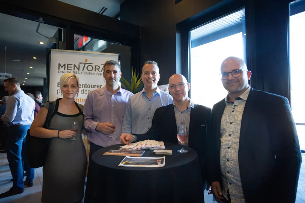 Groupe lors d’un événement de réseautage professionnel