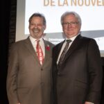 M. André Spénard (député de Beauce-Nord) et M. Michel Lehoux (récipiendaire)
